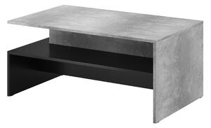 Konferenční stolek Baros 99 - 100 cm - jasný beton / Černý