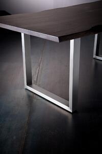 MCA Germany Jídelní stůl Calabria podnož trapez ocel Rozměr: doska akácie šedá, 2,5 cm 160 x 90