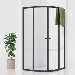 POINT BLACK 80x80 Clear Čtvrtkruhová sprchová zástěna