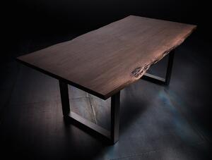 MCA Germany Jídelní stůl Calabria podnož U antracit Rozměr: doska akácie šedá, 2,5 cm 180 x 90