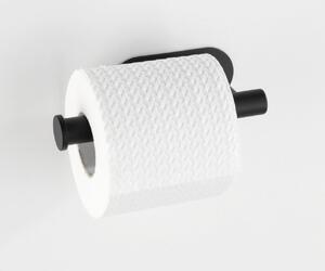 WENKO Držák WC papíru BEZ VRTÁNÍ TurboLoc OREA BLACK černý 5x16x7 cm