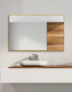 Koupelnové zrcadlo KEYA v hliníkovém rámu