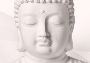 Obraz - Bílý Buddha 100x50