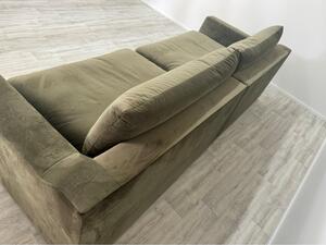 Pohovka FUEGO Big sofa v zelené sametové látce