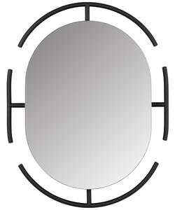 OnaDnes -20% Černé kovové zrcadlo ZUIVER EMMA 70 x 56 cm