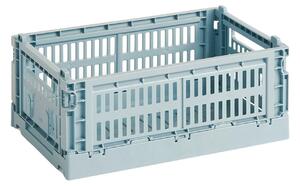HAY Úložný box Colour Crate, Small, Dusty Blue