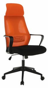 Kancelářské křeslo, černá/oranžová, TAXIS
