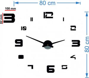 Nalepovací nástěnné hodiny zrcadlové I SENTOP 12SZ021