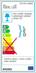 LED nástěnné zrcadlové svítidlo Ideal Lux Toy Linear AP1 005225