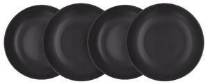 Silvercrest® Sada jídelních / polévkových talířů, 4dílná (jídelní talíř, černá) (100407592001)