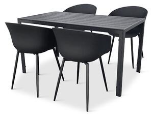 Moderní zahradní nábytek - Viking L + 4x židle RIKKE