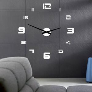 Nástěnné hodiny samolepicí velké Moderní hodiny | SENTOP 12P021 PLEXI 2D