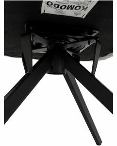 Designové otočné relaxační křeslo KOMODO — kov, více barev Patchwork/černá