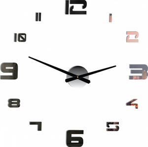 Nástěnné hodiny samolepicí velké Moderní hodiny | SENTOP 12P021 PLEXI 2D