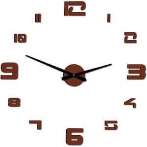 Nástěnné hodiny samolepicí velké Moderní hodiny | SENTOP 12P021 PLEXI 2D