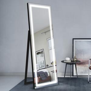 Zrcadlo Hedera LED Black 70 x 180 cm
