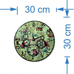 Dřevěné nástěnné hodiny, nástěnné hodiny I SENTOP HDFK001- Wall clock HEU-