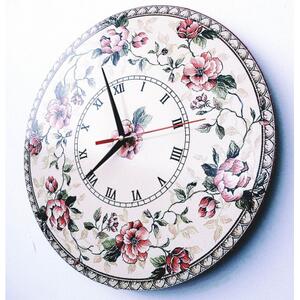 Květinové nástěnné hodiny s vintage designem I SENTOP HDFK004