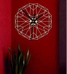 Sentop Geometrické nástěnné hodiny z dřevěné překližky FPL PR0346 černé l 3D Clocks PR0346 PWD