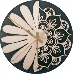 Drevené hodiny na stenu USVIT A l SENTOP PR0374 MDF-playwood
