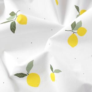Goldea hranatý ubrus 100% bavlněné plátno - citrony 120 x 180 cm