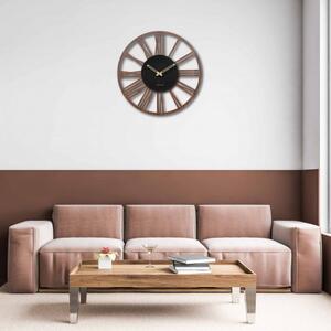 Římské nástěnné hodiny do moderního interiéru | SENTOP HDFK028-orech wenge