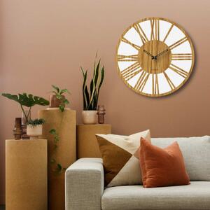 Moderní dřevěné nástěnné hodiny Designové hodiny | SENTOP HDFK029-dub