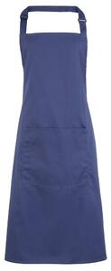 Premier Workwear Kuchyňská zástěra s laclem a kapsou - Námořní modrá