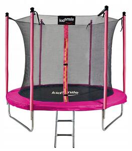 Trampolína s vnitřní síťkou 252 cm - RŮŽOVÁ