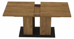 Jídelní stůl, dub craft zlatý/grafit šedá, FIDEL