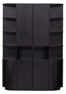 Černá modulární knihovna z borovicového dřeva 156x210 cm Finca – WOOOD