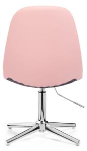 LuxuryForm Židle SAMSON na stříbrném kříži - růžová