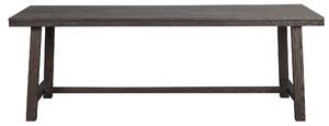Rowico Home, Velký a pevný jídelní stůl BROOKLYN Dark brown, 220x95 cm | tmavě hnědá 108541