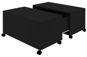 Konferenční stolek černý 75x 75 x 38 cm dřevotříska