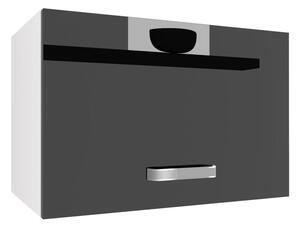 Kuchyňská skříňka Belini nad digestoř 60 cm černý lesk INF SGP60/2/WT/B/0/F