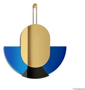 GieraDesign Zrcadlo Sign Avi Gold - Blue Rozměr: 60 x 55/75 cm
