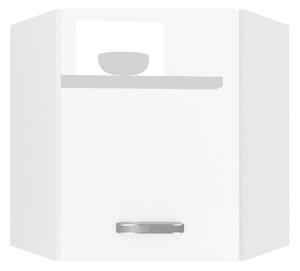 Kuchyňská skříňka Belini horní rohová 60 cm bílý lesk INF SGN60/1/WT/W/0/F