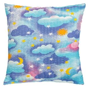 Bellatex Povláček krepový 40x40 cm Obloha Modrá,Růžová