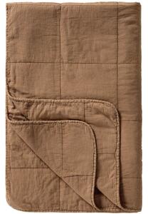 Prošívaný přehoz Vintage Camel 130 × 180 cm