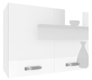 Kuchyňská skříňka Belini horní 80 cm bílý lesk INF SG80/1/WT/W/0/F