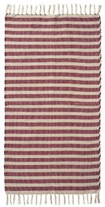 Bavlněný běhoun na podlahu Red Stripes 60 × 120 cm