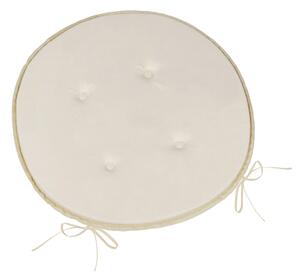Bellatex Sedák Adéla kulatý hladký průměr 40 cm Bílá káva