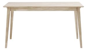 Rowico Home, Jídelní stůl z masivního dubu FILIPPA Whitewash, 140x90 cm | světle hnědá 113731