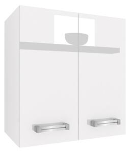 Kuchyňská skříňka Belini horní 60 cm bílý lesk INF SG2-60/2/WT/W/0/D