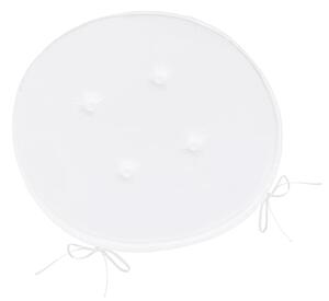 Bellatex Sedák Adéla kulatý hladký průměr 40 cm Bílá