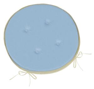Bellatex Sedák Adéla kulatý hladký průměr 40 cm Modrá