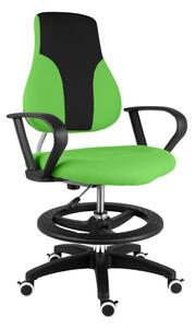 Dětská rostoucí židle Neoseat KINDER — látka, černá / zelená