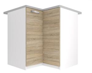 Kuchyňská skříňka Belini spodní rohová 90 cm dub sonoma s pracovní deskou