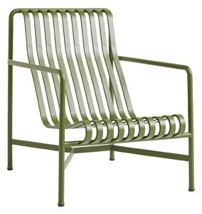 HAY Zahradní křeslo Palissade Lounge High, Olive