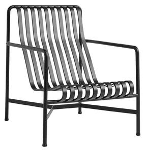 HAY Zahradní křeslo Palissade Lounge High, Anthracite